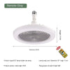 Remote Control Small Fan Lamp Screw Adjustable Light Bedroom Aromatherapy