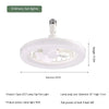 Remote Control Small Fan Lamp Screw Adjustable Light Bedroom Aromatherapy