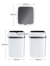 Trash Bin 13L Bathroom Touch Trash Can In The Toilet Smart Garbage Bucket Waste Bins Dustbin Smart Trash Can Kitchen