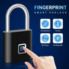 Keyless USB Charging Fingerprint Lock Smart Padlock Waterproof Door Lock |Unlock Portable Anti-theft Padlock Zinc