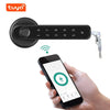 Tuya Biometric Fingerprint Smart Door Lock Electronic Digital Lock Password Keyless Security Door Handle Home