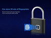 Keyless USB Charging Fingerprint Lock Smart Padlock Waterproof Door Lock |Unlock Portable Anti-theft Padlock Zinc