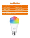 Tuya WiFi E27 LED Lamp RGB CW WW LED Light Bulb Alexa Smart Bulb Compatible with Google Assistant for Smart Life