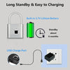 Keyless USB Charging Fingerprint Lock Smart Padlock Waterproof Door Lock |Unlock Portable Anti-theft Padlock Zinc