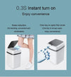 Trash Bin 13L Bathroom Touch Trash Can In The Toilet Smart Garbage Bucket Waste Bins Dustbin Smart Trash Can Kitchen