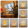 Custom Name Animal Night Light | Personalized Acrylic Lamp for Baby Kids Bedroom Decor | Neonate Birthday Gift