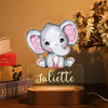 Custom Name Animal Night Light | Personalized Acrylic Lamp for Baby Kids Bedroom Decor | Neonate Birthday Gift