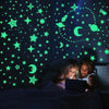 Luminous 3D Stars Dots Wall Sticker for Kids Room Bedroom Home Decoration Glow In The Dark Moon Decal Fluorescent DIY Stickers