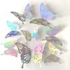 12Pcs Fashion 3D Hollow Butterfly Creative Wall Sticker - Modern Wall Art Home Decorations DIY