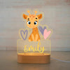 Custom Name Animal Night Light | Personalized Acrylic Lamp for Baby Kids Bedroom Decor | Neonate Birthday Gift