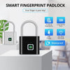 Keyless USB Charging Fingerprint Lock Smart Padlock Waterproof Door Lock |Unlock Portable Anti-theft Padlock Zinc