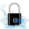 Keyless USB Charging Fingerprint Lock Smart Padlock Waterproof Door Lock |Unlock Portable Anti-theft Padlock Zinc