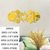 3D Mirror Wall Sticker Self-Adhesive Circular Acrylic Mirror Decals DIY Removable Background Living Room Decoration Wall Sticker