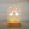 Custom Name Animal Night Light | Personalized Acrylic Lamp for Baby Kids Bedroom Decor | Neonate Birthday Gift