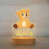 Custom Name Animal Night Light | Personalized Acrylic Lamp for Baby Kids Bedroom Decor | Neonate Birthday Gift