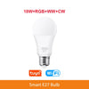 Tuya WiFi E27 LED Lamp RGB CW WW LED Light Bulb Alexa Smart Bulb Compatible with Google Assistant for Smart Life