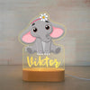 Custom Name Animal Night Light | Personalized Acrylic Lamp for Baby Kids Bedroom Decor | Neonate Birthday Gift